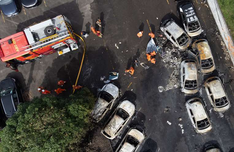 Accidente de helicópteros en Brasil