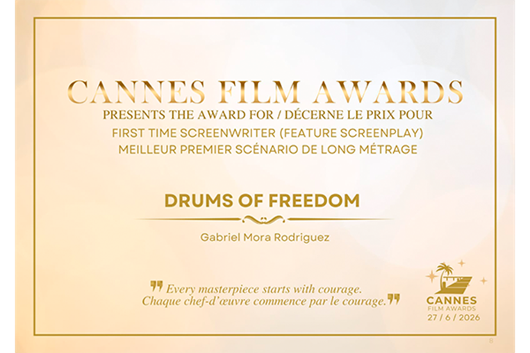 Guionista costarricense gana premio internacional en Cannes